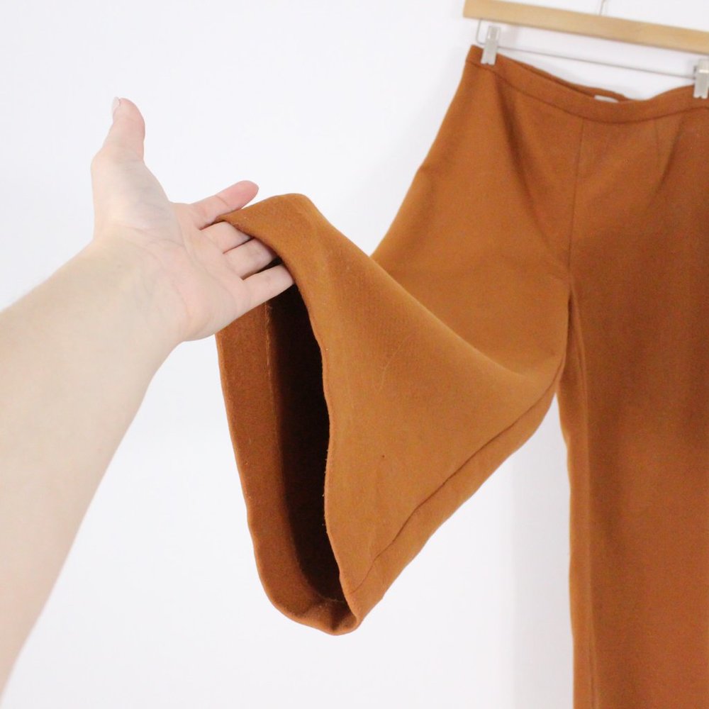 *Urban Outfitters Kimchi Blue Wide Leg High Rise Orange Cropped Dress Pant